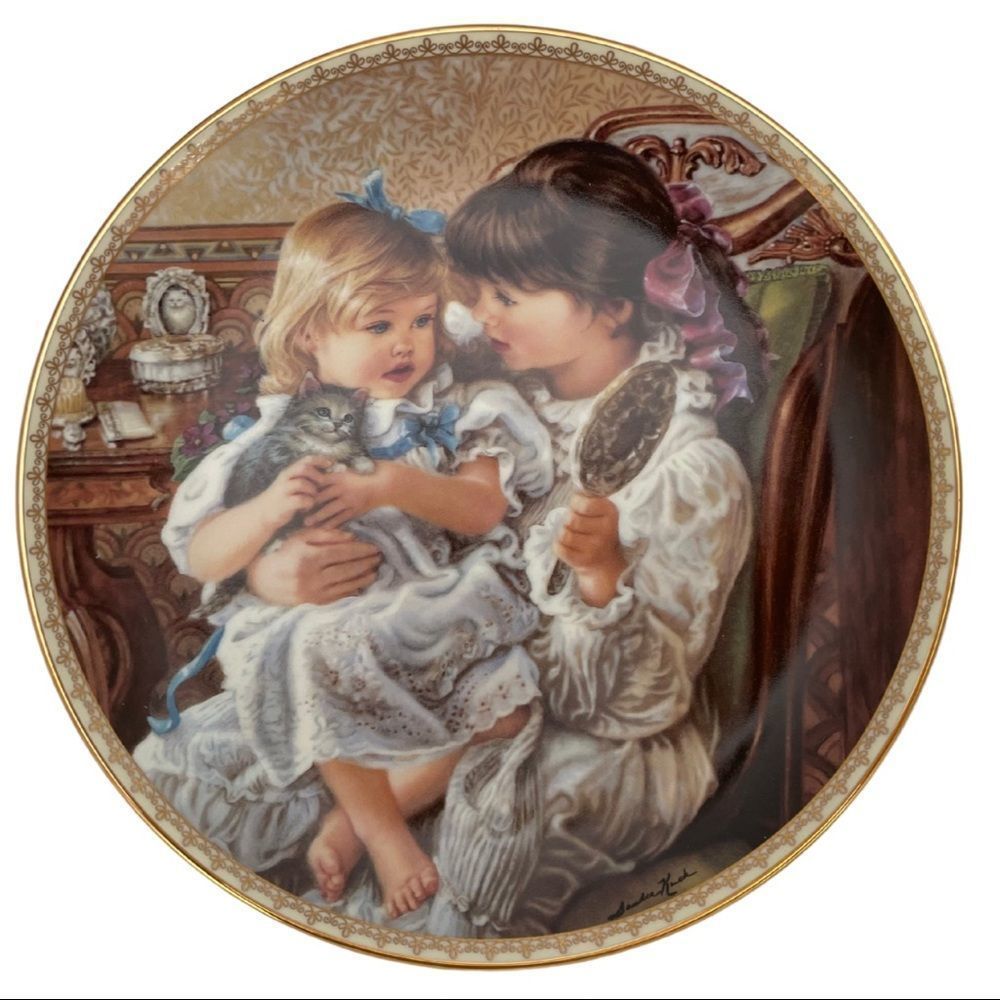 ⭐️HOST PICK⭐️ Rare Plate 22k gold border ‘Sister's Love Forever’, by San…
